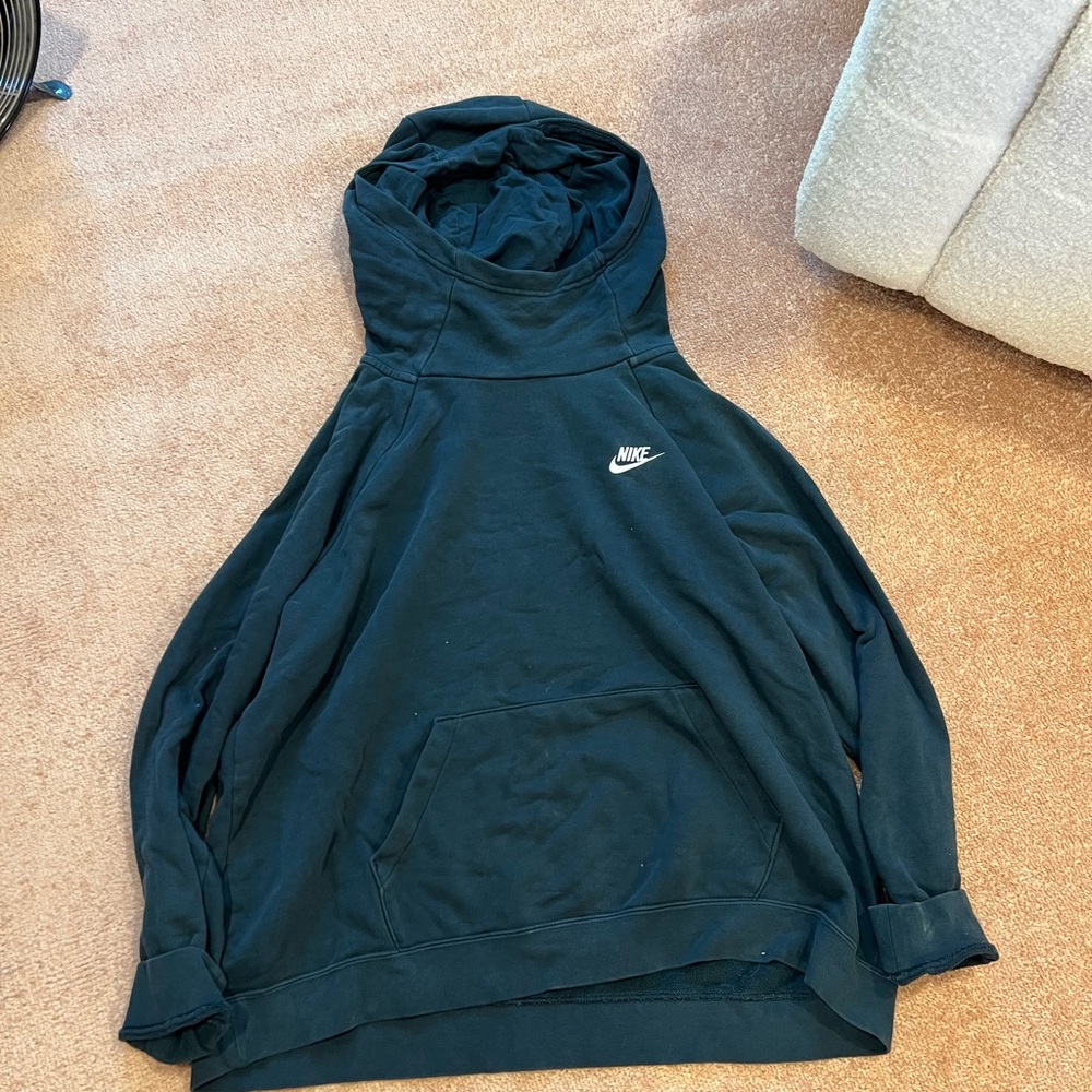 Nike dark blue mock neck sweatshirt